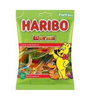 Haribo Worms Snoep 100 Gram (Halal)