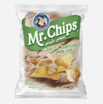 Mr Chips Aardappel Chips Salt &amp; Vinegar 75 Gram