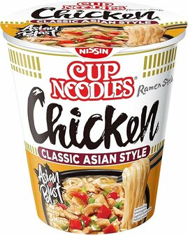 Nissin Cup Noodles Chicken Classic Asian Style 8x63 Gram (doos)