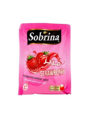 Sobrina Poedersap Aardbei 12 x 40 Gram