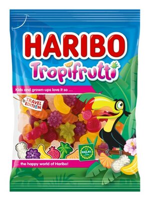 Haribo Tropifrutti Snoep 100 Gram (halal)