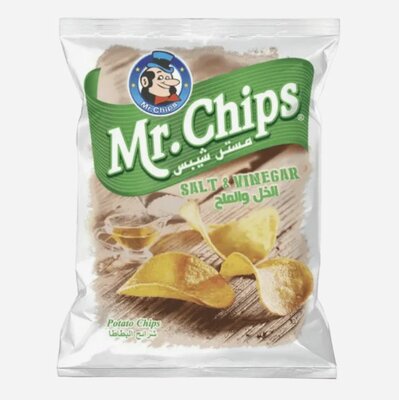 Mr Chips Aardappel Chips Salt & Vinegar 75 Gram